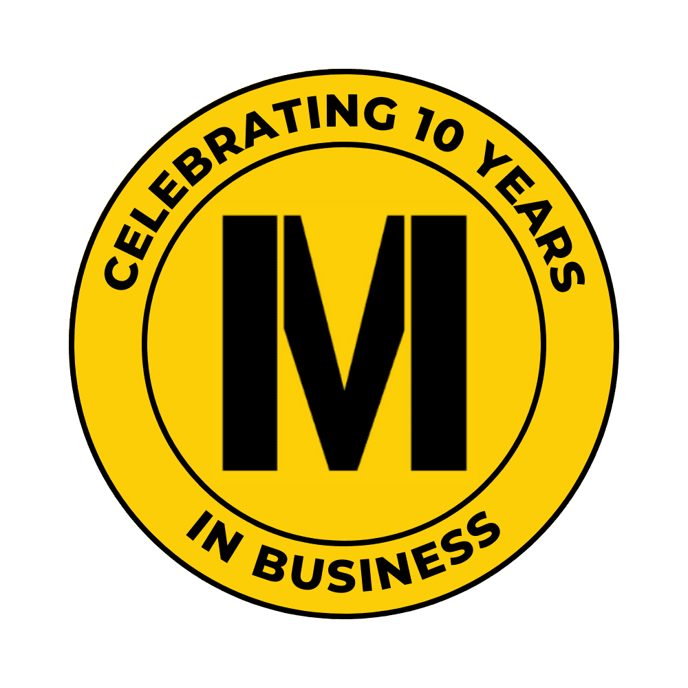 Modern Fence 10th anniversary logo