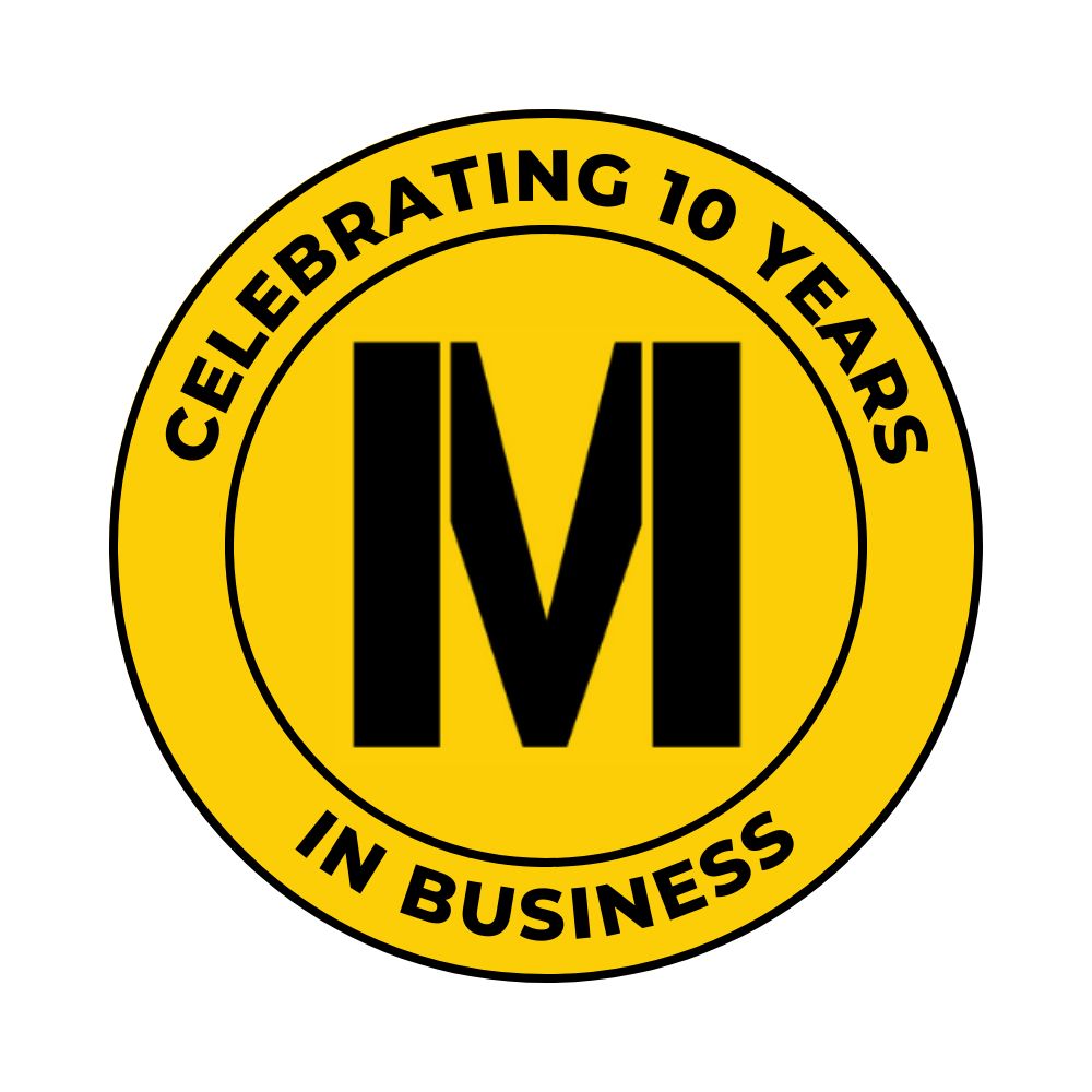 Modern Fence 10th anniversary logo